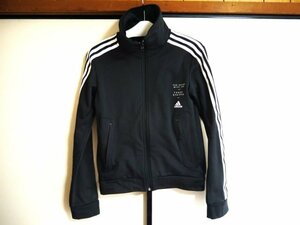 ▽♪ adidas アディダス 裏起毛 ジャージ 黒 S