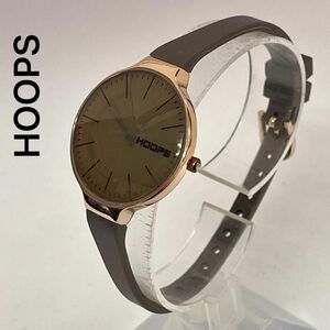 稼働　美品　HOOPS 腕時計　イタリア　レディース　カジュアルウォッチ　フープス　シリコン　スリムバンド　コレクション　半額以下