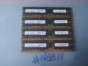 16GB 2R×4 PC3L-12800R-11-12-E2-D3 4枚 計64GB ＃16GB11