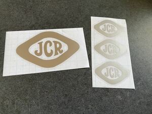 送料無料☆ JCR ジャムクラッカー お得4枚セット 【シルバー】 アメ車 US 旧車 ステンシル 世田谷ベース ハーレー カブ