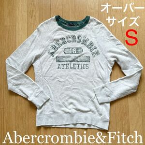 アバクロンビー&フィッチ オーバーサイズ トレーナー Abercrombie&Fitch サイズS スウェット