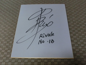 バレー選手野中瑠衣さんの自筆サイン色紙