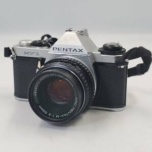 #30012 ペンタックス ズームシステムカメラPENTAX MV1 /レンズ smc PENTAX-M 1:2 50mm /Kenko MC 1Bスカイライト 49mmレンズフィルター付き