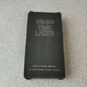 ジャンク品★ZIPPO TIME LASER レーザーポインター装備 LEDデジタルウォッチ