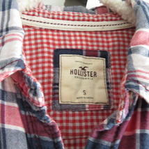 送料込 匿名配送 HOLLISTER ホリスター　2重ガーゼ　ブラウス　シャツ　チェニック　S　ハワイ　SURF　ギンガムチェック　_画像8