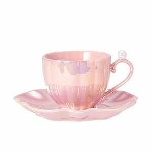 Francfranc tableware opal shell cup & saucer tea cup cup saucer pink franc franc opal 