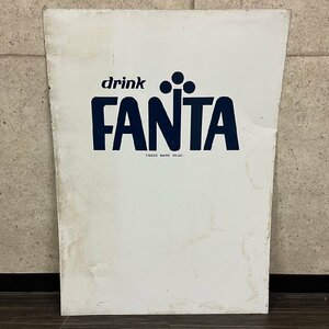 drink FANTA ファンタ TRADE MARK REDG ホーロー看板 約71cm×51.5cm 店舗 店頭 販促 レトロ　021404w/T18（130）