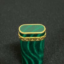 Cartier カルティエ ガスライター マカライト 緑 マーブル柄 喫煙具 火花確認済み　022101w/T9（60）_画像5