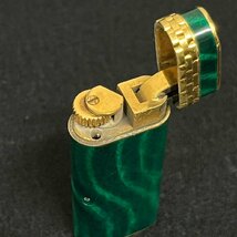 Cartier カルティエ ガスライター マカライト 緑 マーブル柄 喫煙具 火花確認済み　022101w/T9（60）_画像7