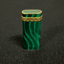 Cartier カルティエ ガスライター マカライト 緑 マーブル柄 喫煙具 火花確認済み　022101w/T9（60）_画像3