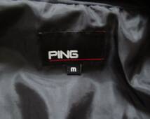 即決 PING GOLF 薄手中綿ジャケット ブラック Mサイズ Lサイズ相当 ピンゴルフ_画像7