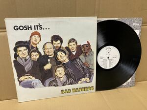 (^^♪　古い中古レコード 　bad manners / gosh its