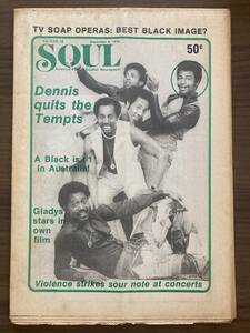 SOUL : America's Most Soulful Newspaper December 6, 1975　テンプテーションズ ロン・カーター グラディス・ナイトほか　米国黒人音楽紙