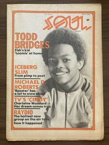 SOUL Magazine May 8, 1978　トッド・ブリッジス　マンハッタンズ　レイ・パーカーJr.　ほか　米国黒人音楽紙