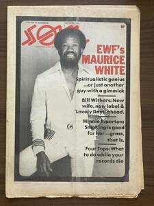 SOUL : America's Most Soulful NewspaperApril 10, 1978 モーリス・ホワイト　ミニー・リパートン　ビル・ウィザーズほか　米国黒人音楽紙