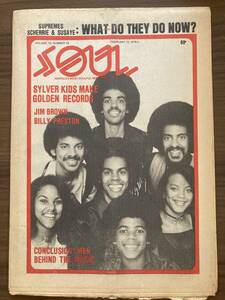 SOUL : America's Most Soulful Newspaper Feb 13, 1978　シルヴァーズ、ビリー・プレストン、ジム・ブラウン ほか 米国黒人音楽紙