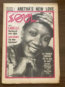 SOUL : America's Most Soulful Newspaper Dec 19, 1977　パティ・ラベル　ハイ・イナジー　アレサ・フランクリン ほか　米国黒人音楽紙