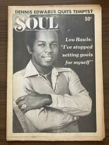 SOUL : America's Most Soulful Newspaper September 13, 1976　ルー・ロウルズ　アヴェレイジ・ホワイト・バンド　ほか　米国黒人音楽紙