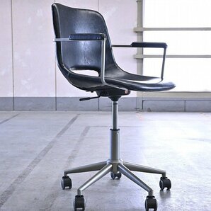 ビンテージ調 キャスターチェアb デスク オフィス リビング 学習椅子 シンプルモダン_オカムラ イトーキ ジロフレックス アーロンの画像1