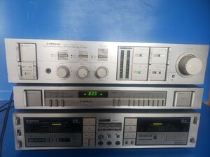 Pioneer パイオニア F-Y7 CT-Y8W A-Y9 チューナー カセットデッキ アンプ FM AM オーディオ 音響機器 まとめ 通電確認済 現状品