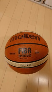 バスケットボール molten モルテン 天然皮革製 GL7X ７号バスケ FIBA　JBA Ｂリーグモデル　中古品