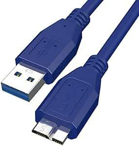 USB3.0 ケーブル USB A オス to microB オス データケーブル 高速転送と 外付けHDD SSD 外付けBDド