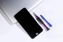 【新品】iPhone8Plus黒 液晶フロントパネル 画面修理交換用 工具付_画像2