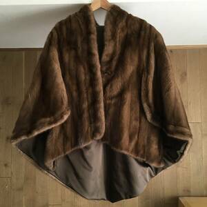 美品　Hydra FURS　　ミンクファー 　ポンチョ　コート　