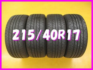 ◆送料無料 A2s◆　215/40R17　83W　ブリヂストン　SNEAKER SNK2　夏4本　2019年製　※ポロ、A1等