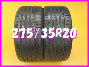 ◆送料無料 D1s◆　ジャガー承認　275/35R20　102Y　コンチネンタル　CONTISPORT CONTACT3　夏２本　※2022年製