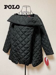  tag equipped Polo POLO mama coat ... cape 3way coat black 