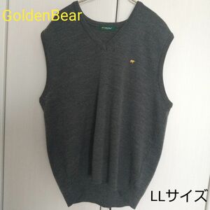 GoldenBear ゴールデンベア ウール50％ベスト グレー LLサイズ