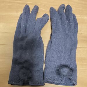 【2月末日まで限定値下】グローブ 手袋 グレー 黒 ブラック 冬 秋冬