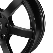 新品 SALE 200系 ハイエース 18X8.0J +37 6H139.7 マットブラック ホイール 4本セット TAW Styling6 18インチ 6穴 タイヤ 黒 _画像6