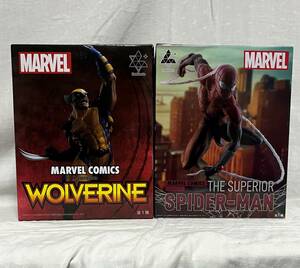 MARVEL COSMICS★Luminasta フィギュア★2種セット★ウルヴァリン WOLVERINE + THE SUPERIOR SPIDER-MAN★マーベル Figure