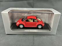 MINICHAMPS ニュー ビートル ミニカー（ミニチャンプス New Beetle 赤 レッド フォルクスワーゲン）　049_画像1