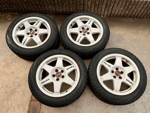 Speedline セリカST205 GT-FOUR 16x7J IS35 PCD100-5H /BS BLIZZAK VRX 195/55スタッドレス