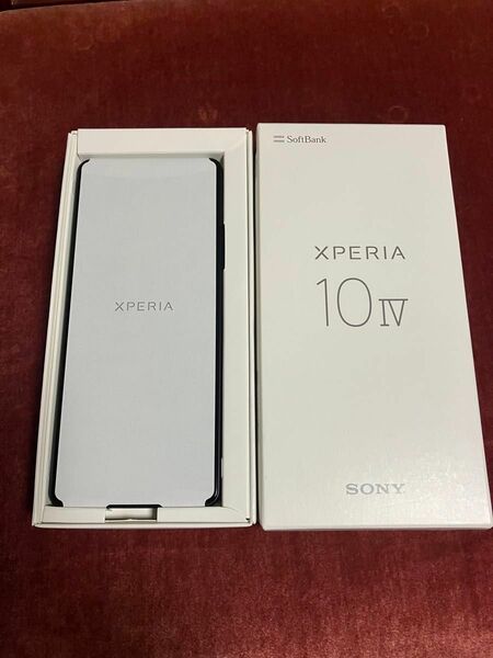 Xperia 10 IV 6インチ メモリー6GB ストレージ128GB ブラック ソフトバンク　ケース・保護ガラス付き