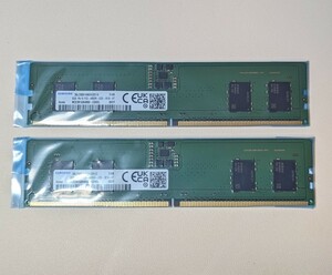 DDR5 16GB◆SAMSUNG M323R1GB4BB0-CQKOL◆DDR5 PC5-4800B 8GB×2枚組=16GB