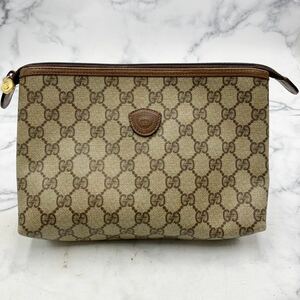 ●【売り切り】GUCCI グッチ セカンドバッグ オールドグッチ GGプラス 014.115.6088.4021 GGスプリーム ヴィンテージバッグ