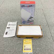 ◎【売り切り】Nintendo任天堂Newニンテンドー2DS ホワイト×ラベンダー JAN-001 携帯ゲーム機 動作確認済み 箱付属 ゼノブレイドDL版入り_画像1