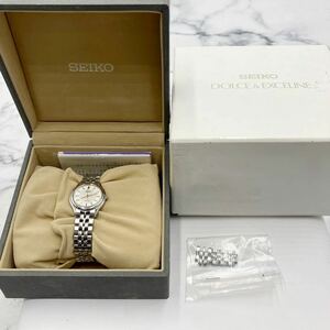 □【売り切り】SEIKO セイコー EXCELINEエクセリーヌ レディース腕時計 4J41-0030 クォーツ シェル文字盤 箱付属 コマ付属 SS