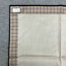 ♪【売り切り】美品！BURBERRY バーバリー ハンカチ 箱付属 ノバチェック柄 ベージュ系_画像5