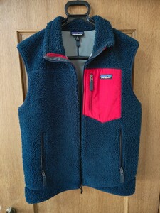 パタゴニア メンズ ベスト patagonia レトロX フリースベスト ネイビーレッド SIZE M