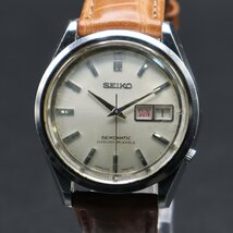 SEIKOMATIC セイコーマチック 35石 6218-8000 自動巻き イルカ王冠マーク 1966年製 英デイデイト 新品革ベルト アンティーク メンズ腕時計_画像3