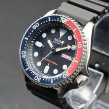 美品 SEIKO DIVER'S セイコー ダイバーズ 200M防水 7S26-0020 自動巻き ネイビーボーイ ペプシベゼル デイデイト SEIKOラバーベルト メンズ_画像1