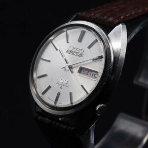 SEIKO 5ACTUS SS セイコーファイブアクタス 6106-7003 自動巻 23石 1972年 諏訪 日/英デイデイト 新品革ベルト アンティーク メンズ腕時計