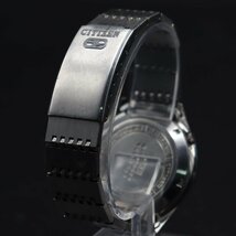 電池新品 CITIZEN ELECTRONIC COSMOTRON シチズン エレクトロニック コスモトロン 4-790642Y 電磁テンプ式 カットガラス 純正ブレス メンズ_画像5