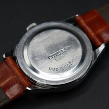 CITIZEN KINDER TIME シチズン キンダータイム H00J2602-YD 手巻 子供教育用 カタカナロゴ 青 1960-1970年代 新品革ベルト ボーイズ腕時計_画像7