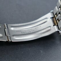 TAG HEUER タグホイヤー プロフェッショナル 200m防水 925.206G クォーツ 黒文字盤 コンビカラー デイト スイス製 純正ブレス メンズ腕時計_画像8